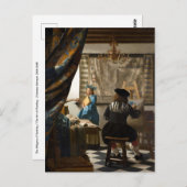 Johannes Vermeer - De Allegorie van de Schilderkun Briefkaart (Voorkant / Achterkant)