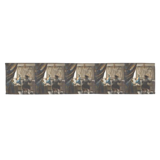 Johannes Vermeer - De Allegorie van de Schilderkun Korte Tafelloper (Horizontaal)