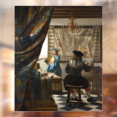 Johannes Vermeer - De Allegorie van de Schilderkun Raamsticker (Vel 2)