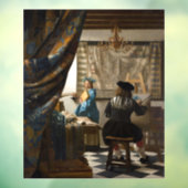 Johannes Vermeer - De Allegorie van de Schilderkun Raamsticker (Vel 3)
