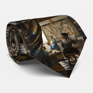Johannes Vermeer - De Allegorie van de Schilderkun Stropdas