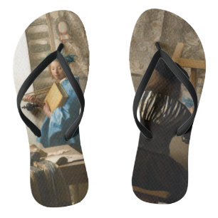 Johannes Vermeer - De Allegorie van de Schilderkun Teenslippers