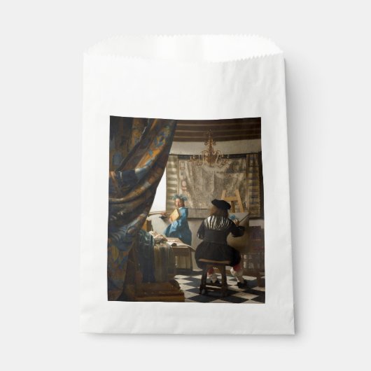 Johannes Vermeer - De Allegory of Painting Bedankzakje (Voorkant)
