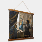 Johannes Vermeer - De Allegory of Painting Hangend Wandkleed (Gebogen)