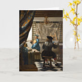 Johannes Vermeer - De Allegory of Painting Kaart (Gele Bloem)