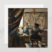 Johannes Vermeer - De Allegory of Painting Kaart (Voorkant / Achterkant)