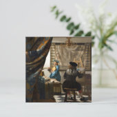 Johannes Vermeer - De Allegory of Painting Kaart (Staand voorkant)