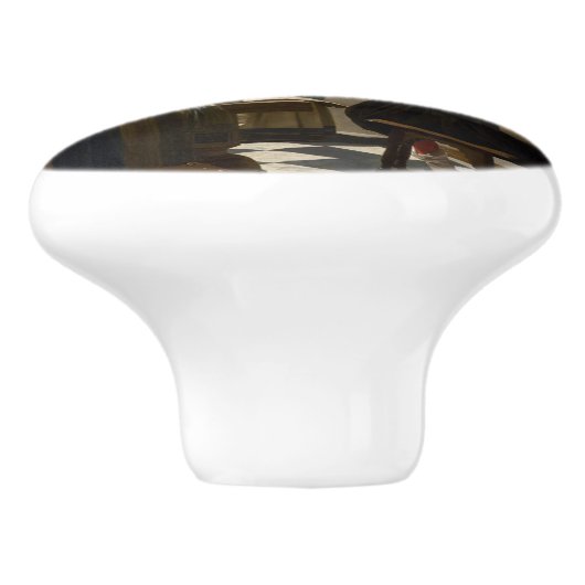 Johannes Vermeer - De Allegory of Painting Keramische Knop (Zijkant)