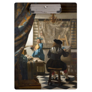Johannes Vermeer - De Allegory of Painting Klembord