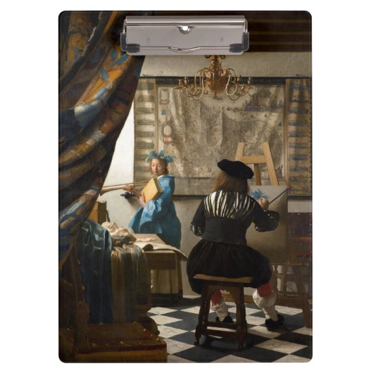 Johannes Vermeer - De Allegory of Painting Klembord (Voorkant)