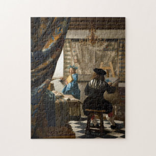 Johannes Vermeer - De Allegory of Painting Legpuzzel