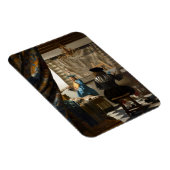 Johannes Vermeer - De Allegory of Painting Magneet (Rechterzijde)