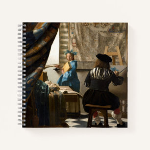 Johannes Vermeer - De Allegory of Painting Notitieboek