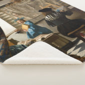 Johannes Vermeer - De Allegory of Painting Sherpa Deken (3/4)