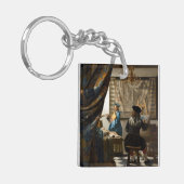 Johannes Vermeer - De Allegory of Painting Sleutelhanger (Voorkant Links)