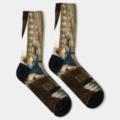 Johannes Vermeer - De Allegory of Painting Sokken (Rechts)