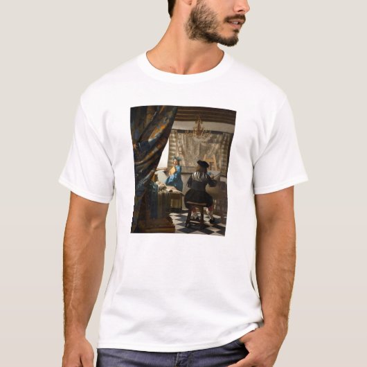 Johannes Vermeer - De Allegory of Painting T-shirt (Voorkant)