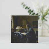 Johannes Vermeer - De Astronomer Bedankkaart (Staand voorkant)
