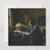 Johannes Vermeer - De Astronomer Bedankkaart (Voorkant)