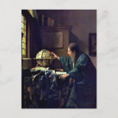 Johannes Vermeer - De Astronomer Briefkaart (Voorkant)