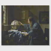 Johannes Vermeer - De Astronomer Cadeaupapier (Vlak)