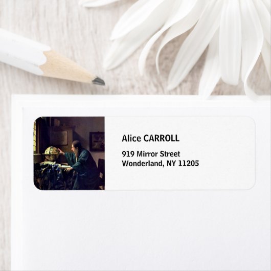 Johannes Vermeer - De Astronomer Etiket (Insitu)