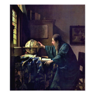 Johannes Vermeer - De Astronomer Foto Afdruk
