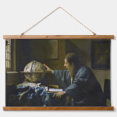 Johannes Vermeer - De Astronomer Hangend Wandkleed (Voorkant)