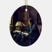 Johannes Vermeer - De Astronomer Keramisch Ornament (Rechts)
