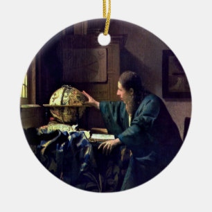 Johannes Vermeer - De Astronomer Keramisch Ornament