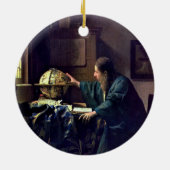 Johannes Vermeer - De Astronomer Keramisch Ornament (Achterkant)