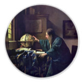 Johannes Vermeer - De Astronomer Keramische Knop (Voorkant)