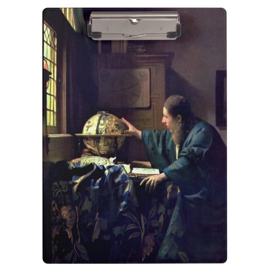 Johannes Vermeer - De Astronomer Klembord (Voorkant)