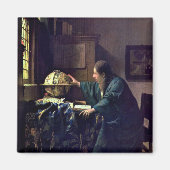 Johannes Vermeer - De Astronomer Magneet (Voorkant)