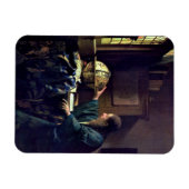 Johannes Vermeer - De Astronomer Magneet (Horizontaal)