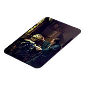 Johannes Vermeer - De Astronomer Magneet (Linkerzijde)