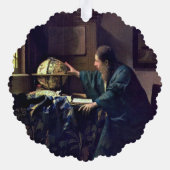 Johannes Vermeer - De Astronomer Ornament Kaart (Achterkant)