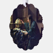 Johannes Vermeer - De Astronomer Ornament Kaart (Links)