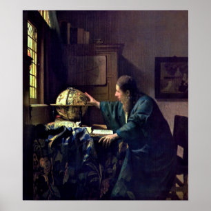 Johannes Vermeer - De Astronomer Poster