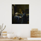 Johannes Vermeer - De Astronomer Poster (Keuken)