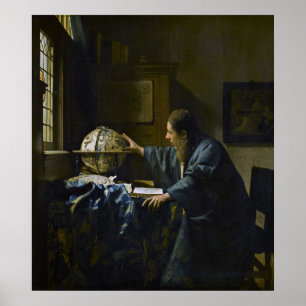 Johannes Vermeer - De Astronomer Poster