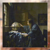 Johannes Vermeer - De Astronomer Raamsticker (Vel 2)