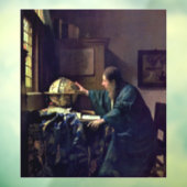 Johannes Vermeer - De Astronomer Raamsticker (Vel 3)