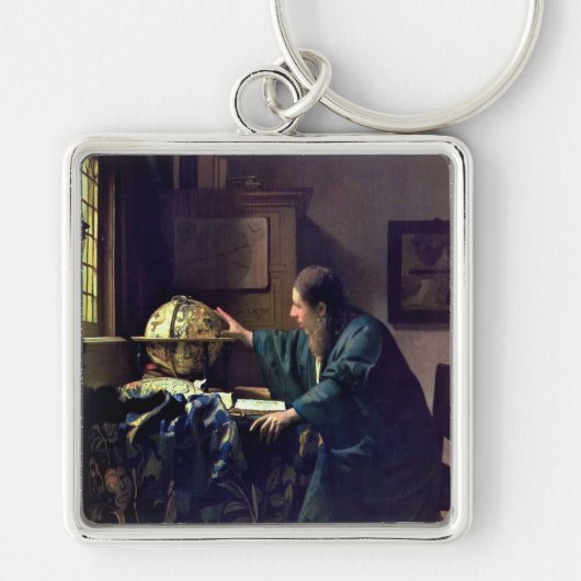 Johannes Vermeer - De Astronomer Sleutelhanger (Voorkant)