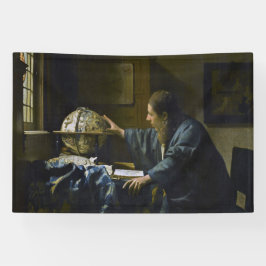 Johannes Vermeer - De Astronomer Spandoek