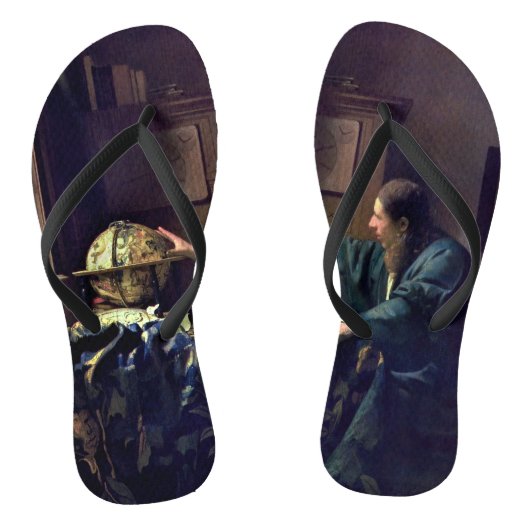 Johannes Vermeer - De Astronomer Teenslippers (Voetbed)