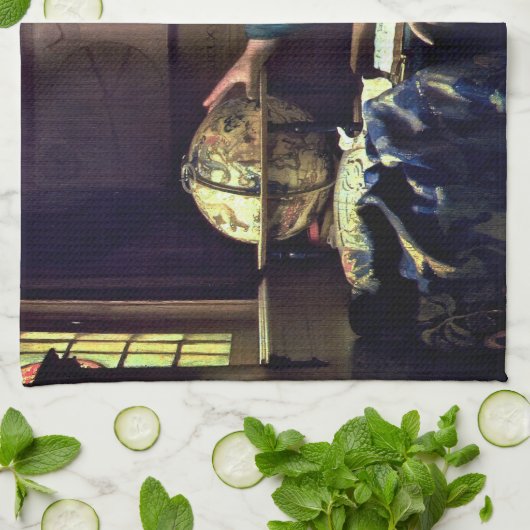 Johannes Vermeer - De Astronomer Theedoek (Gevouwen)