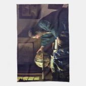 Johannes Vermeer - De Astronomer Theedoek (Verticaal)