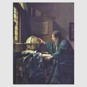 Johannes Vermeer - De Astronomer Tissuepapier