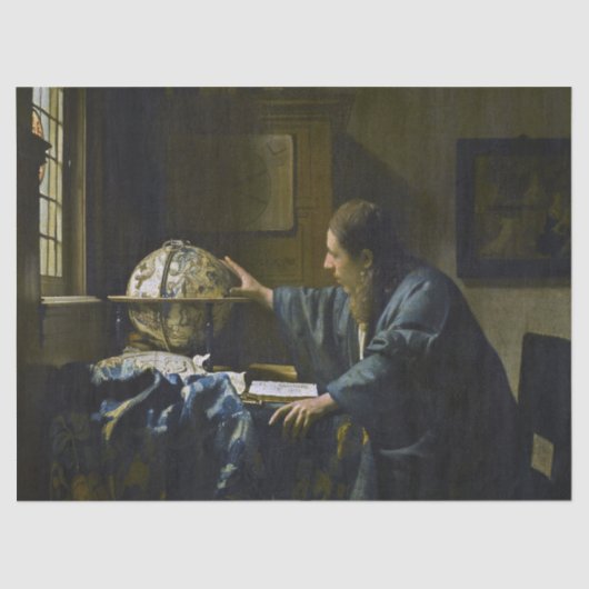 Johannes Vermeer - De Astronomer Tissuepapier (Voorkant)